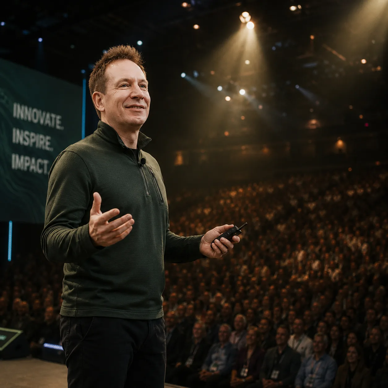 Ryan Coley delivering a business keynote